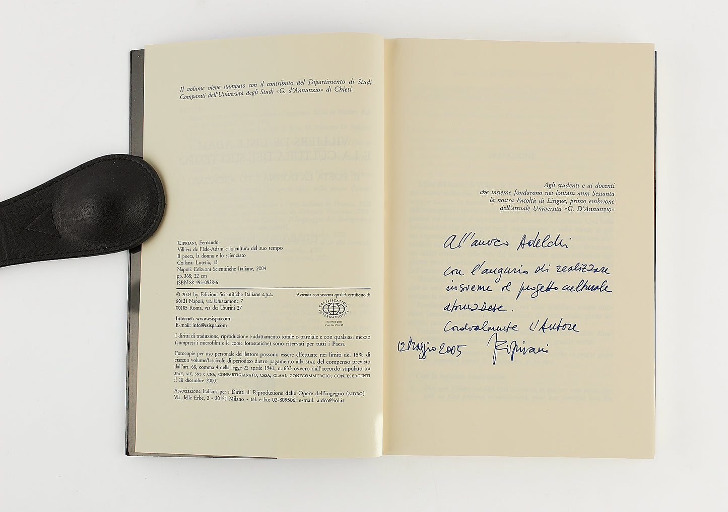 Fernando Cipriani - Villiers de l'isle-adam e la cultura del suo tempo - Prima Ed. 2004 - AUTOGRAFATO