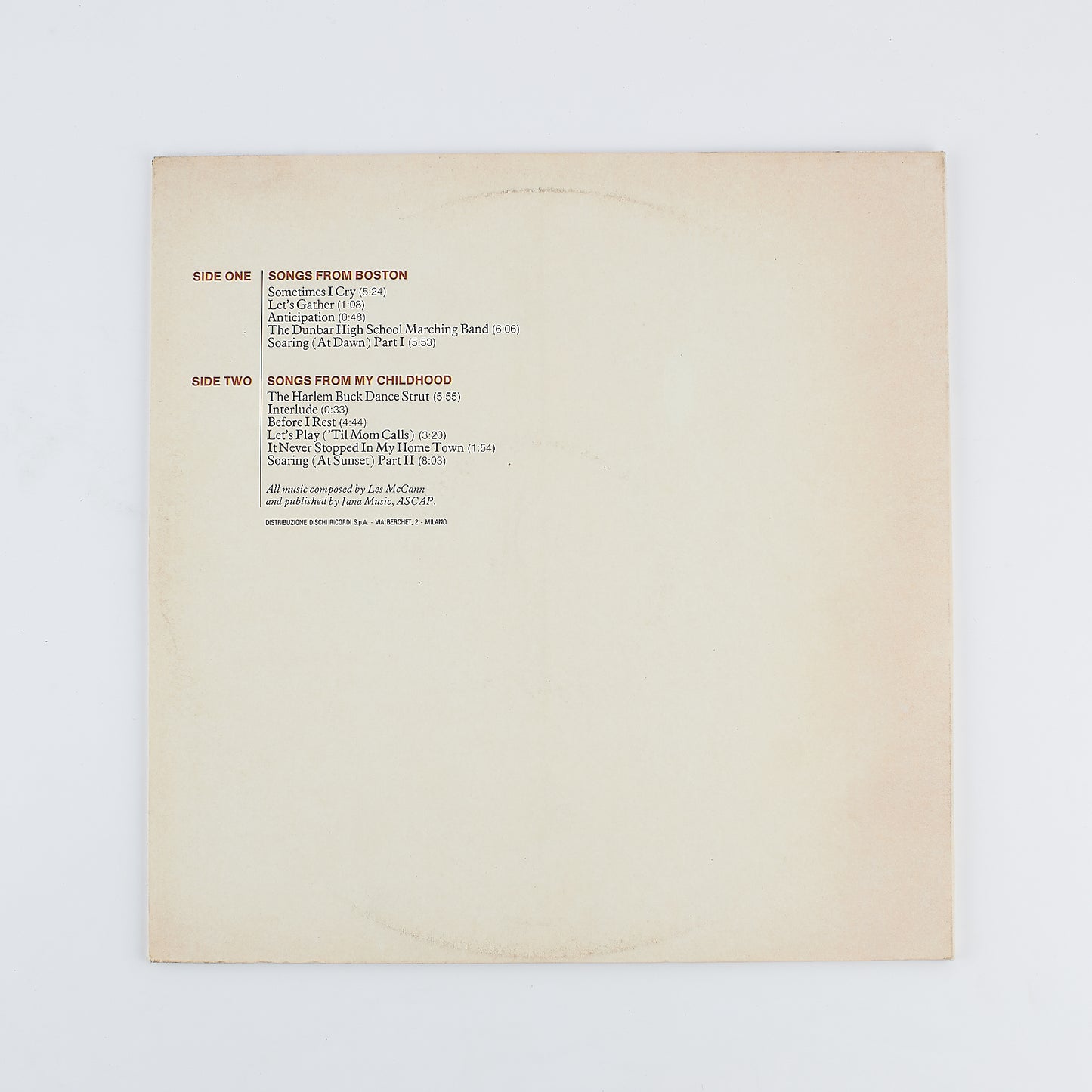 Les McCann - Layers - 33 giri - Atlantic - 12' Jazz 1973