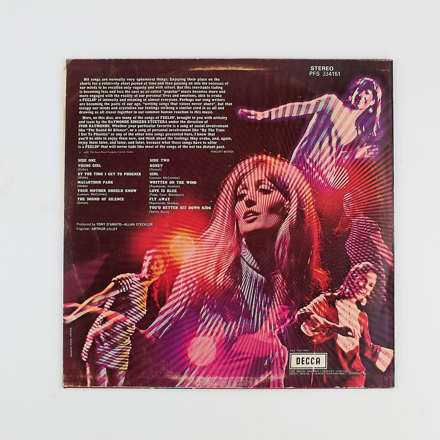 The Raymonde singers etcetera - Feelin' - 33 giri - Decca 1968 UK
