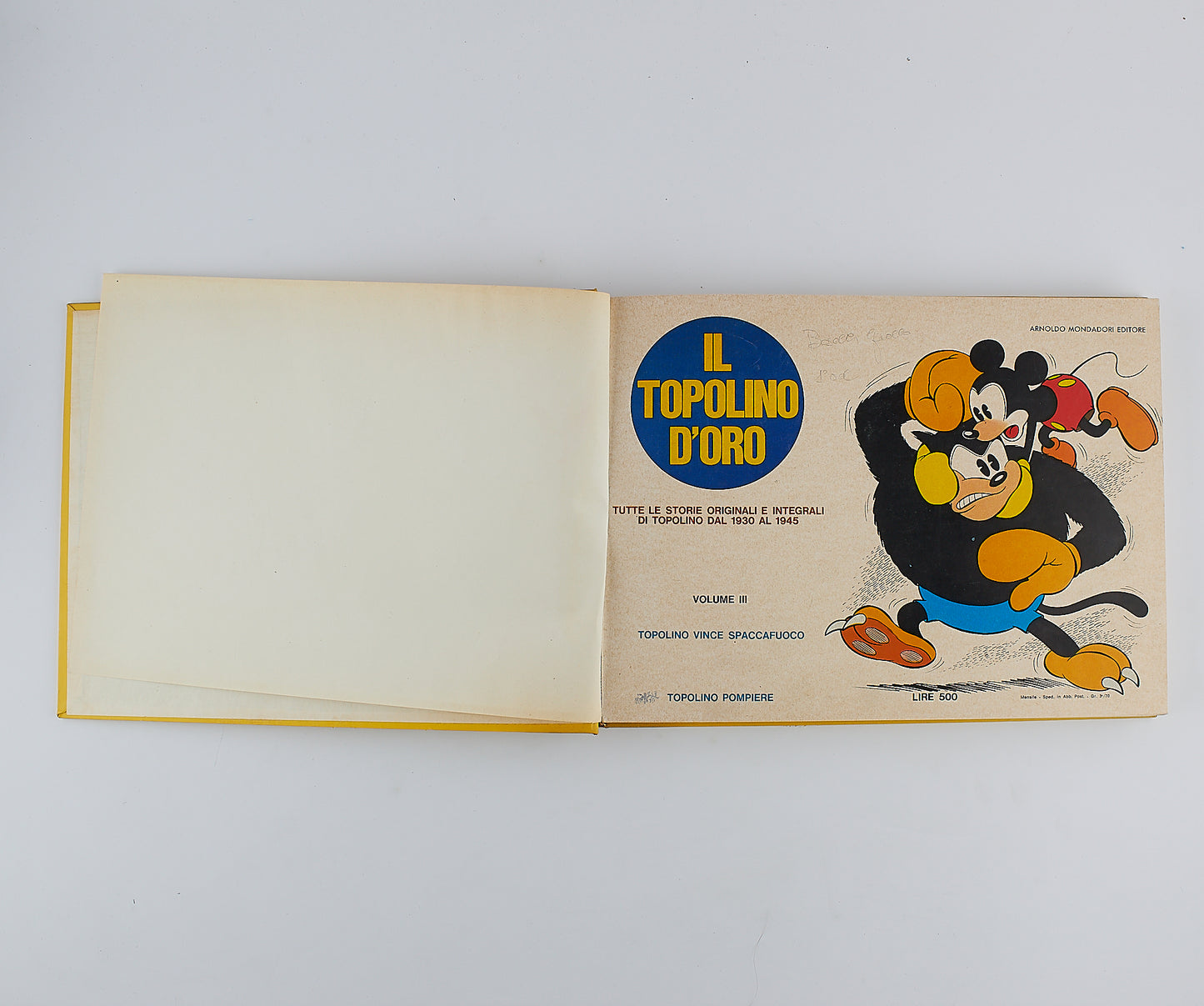 Walt Disney - Il Topolino d'oro - 1970 - 1974 - Mondadori 29 numeri in 7 volumi rilegati