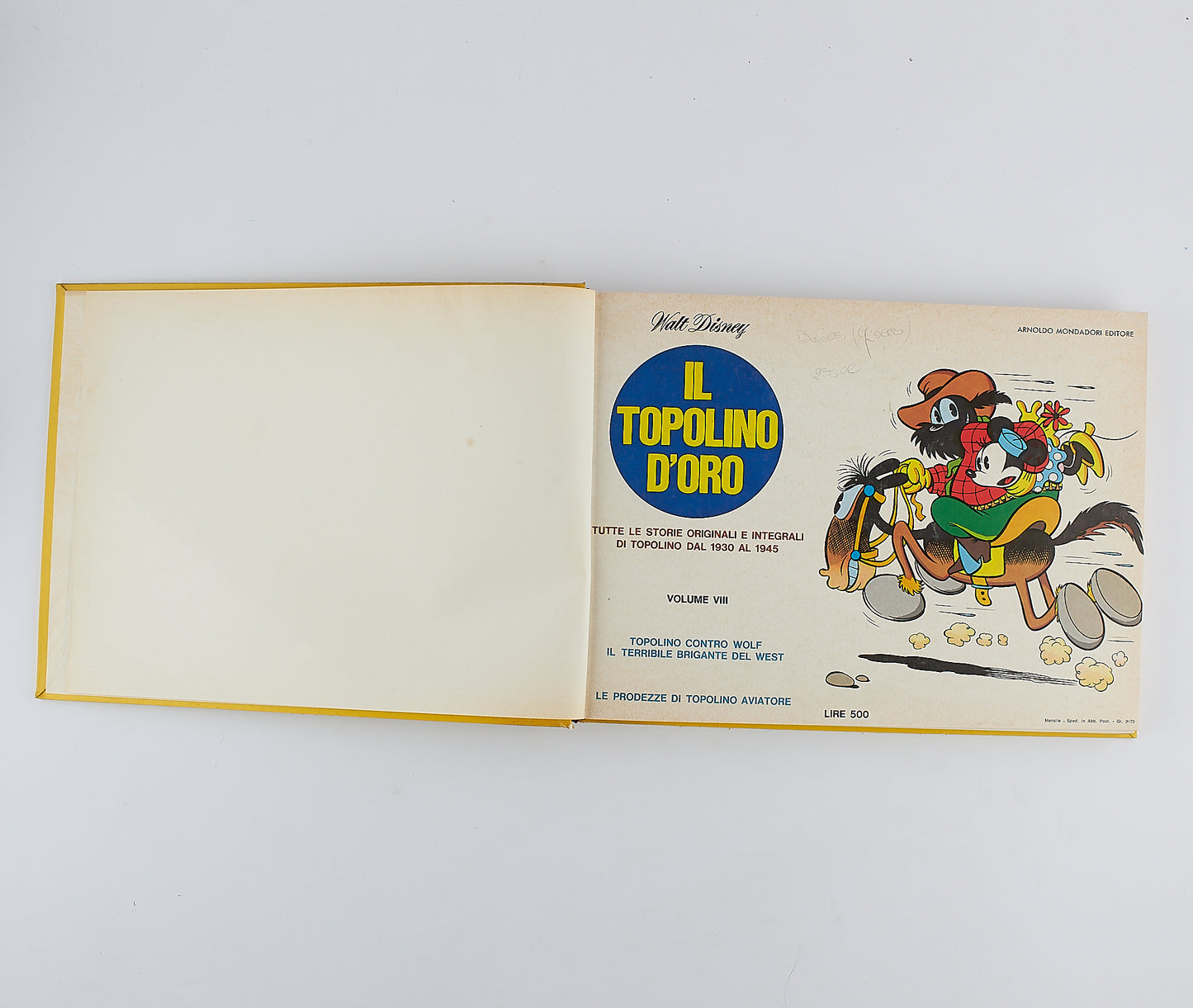 Walt Disney - Il Topolino d'oro - 1970 - 1974 - Mondadori 29 numeri in 7 volumi rilegati