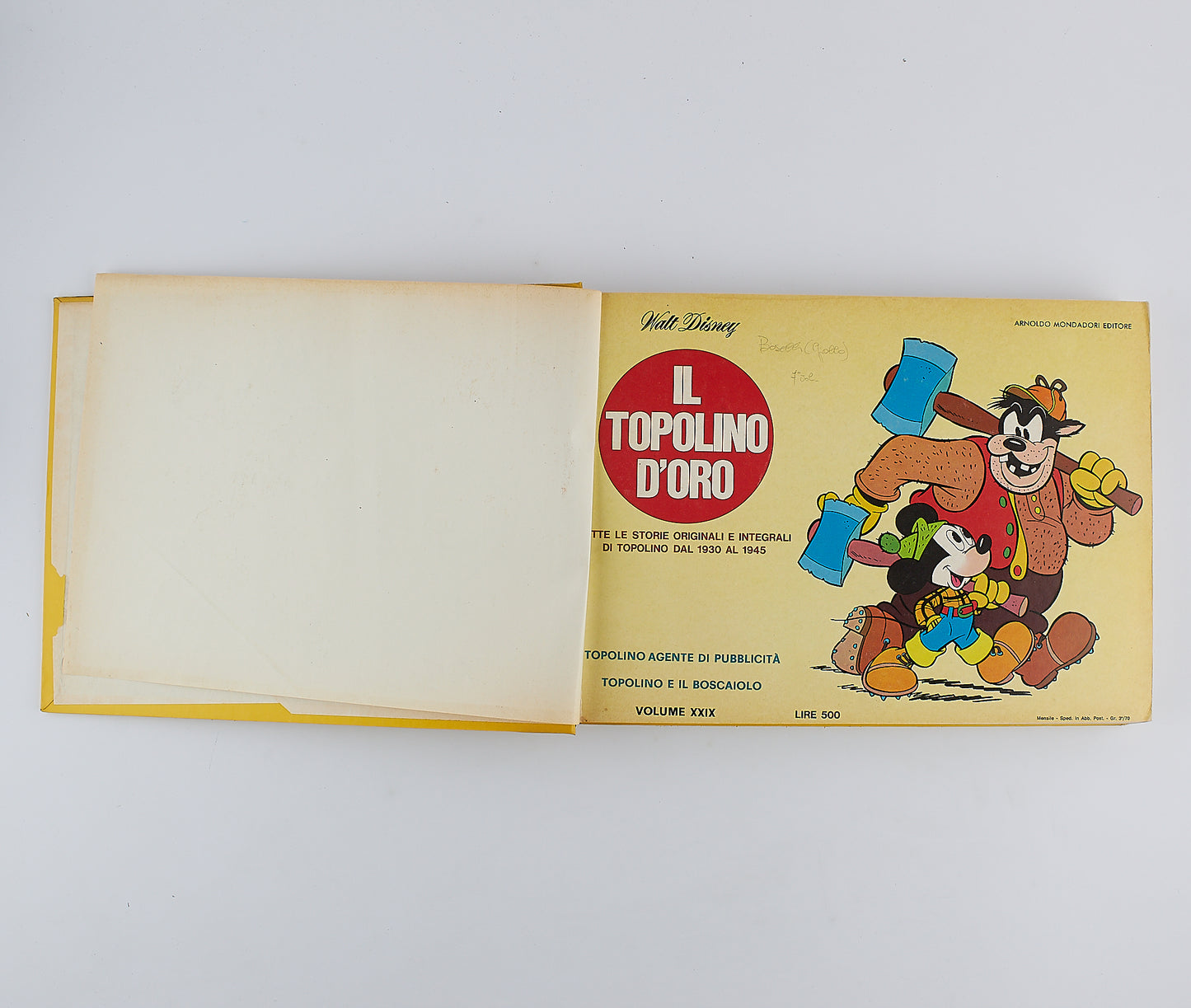 Walt Disney - Il Topolino d'oro - 1970 - 1974 - Mondadori 29 numeri in 7 volumi rilegati