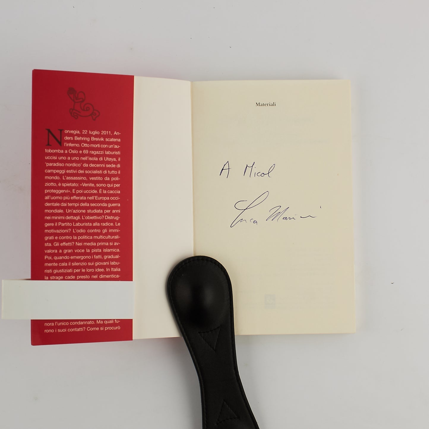 Luca Mariani - Il silenzio sugli innocenti - Le stragi di Oslo e Utoya - 2014 - AUTOGRAFATO