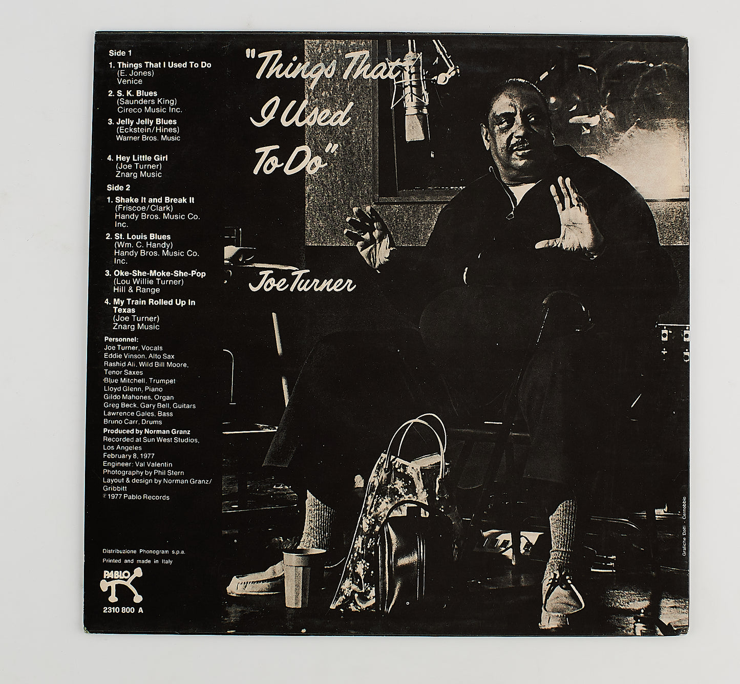 Joe Turner - Things that i used to do - 12' LP - Blues - PABLO 1977