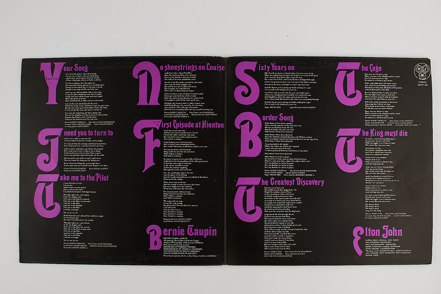 Elton John - Same - 12' LP - DJM Records 1970 - Made in U.K. - Gatefold