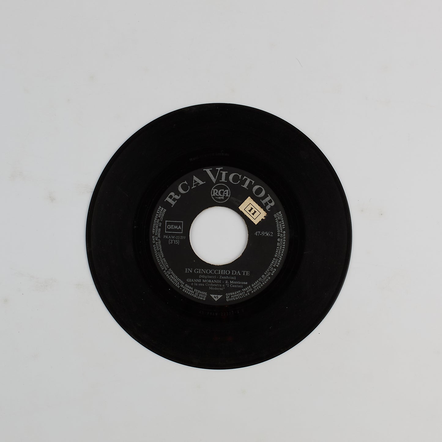 Gianni Morandi - In ginocchio da te, se puoi uscire una domenica sola con me - 7' EP. 1964 GERMANY
