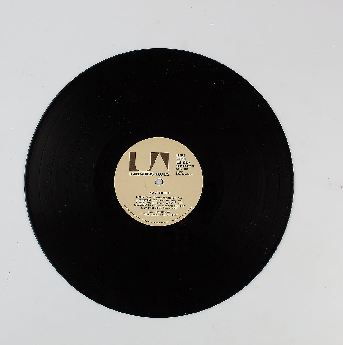 Halfbreed - Halfbreed (same) - United Artists Records 1975 - Rock