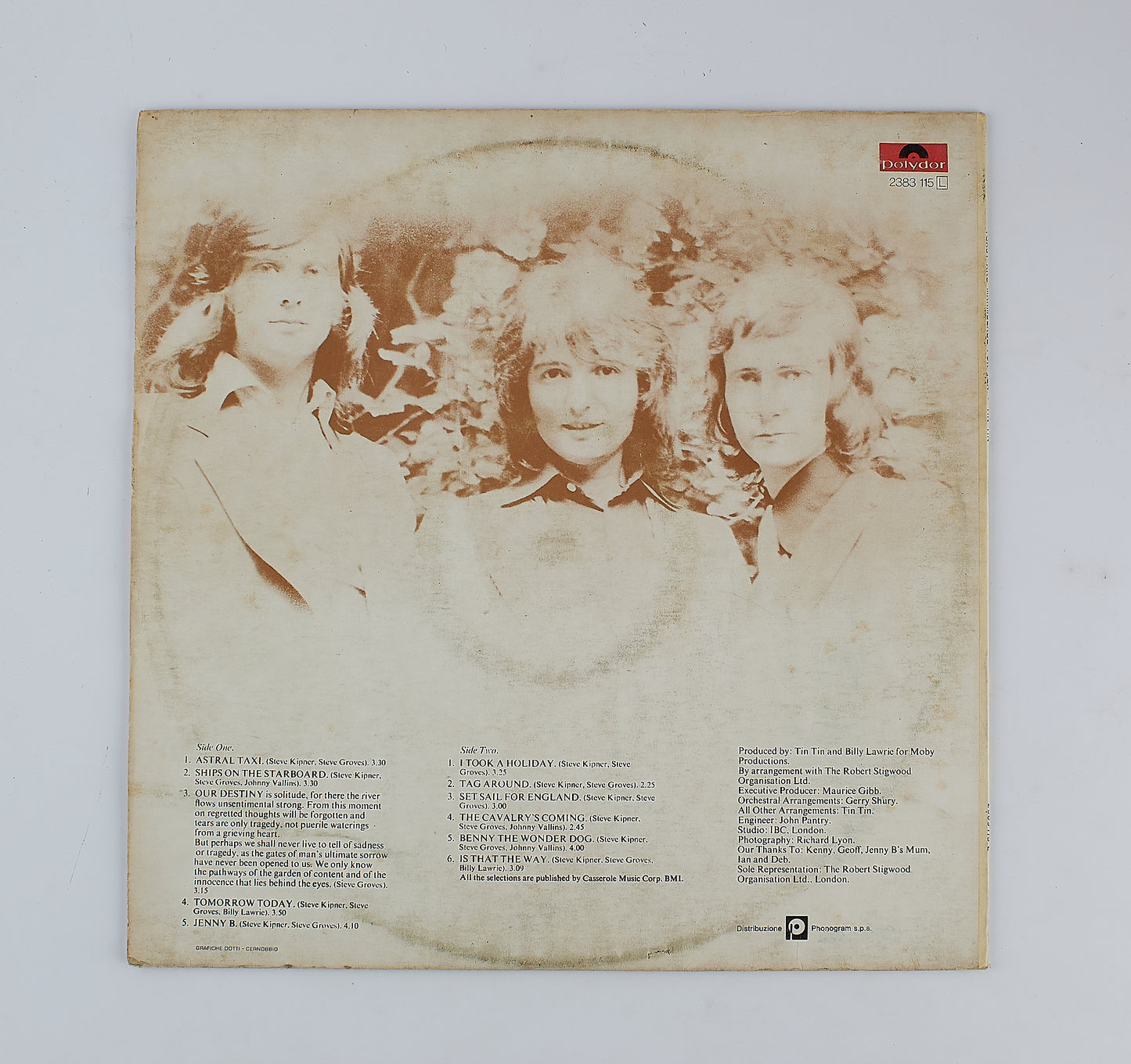 Tin Tin - Toast and marmelade for tea - Polydor 1972 - Vinile 12' Pop/ Rock