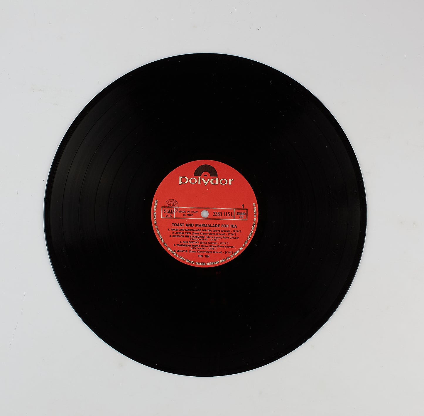 Tin Tin - Toast and marmelade for tea - Polydor 1972 - Vinile 12' Pop/ Rock