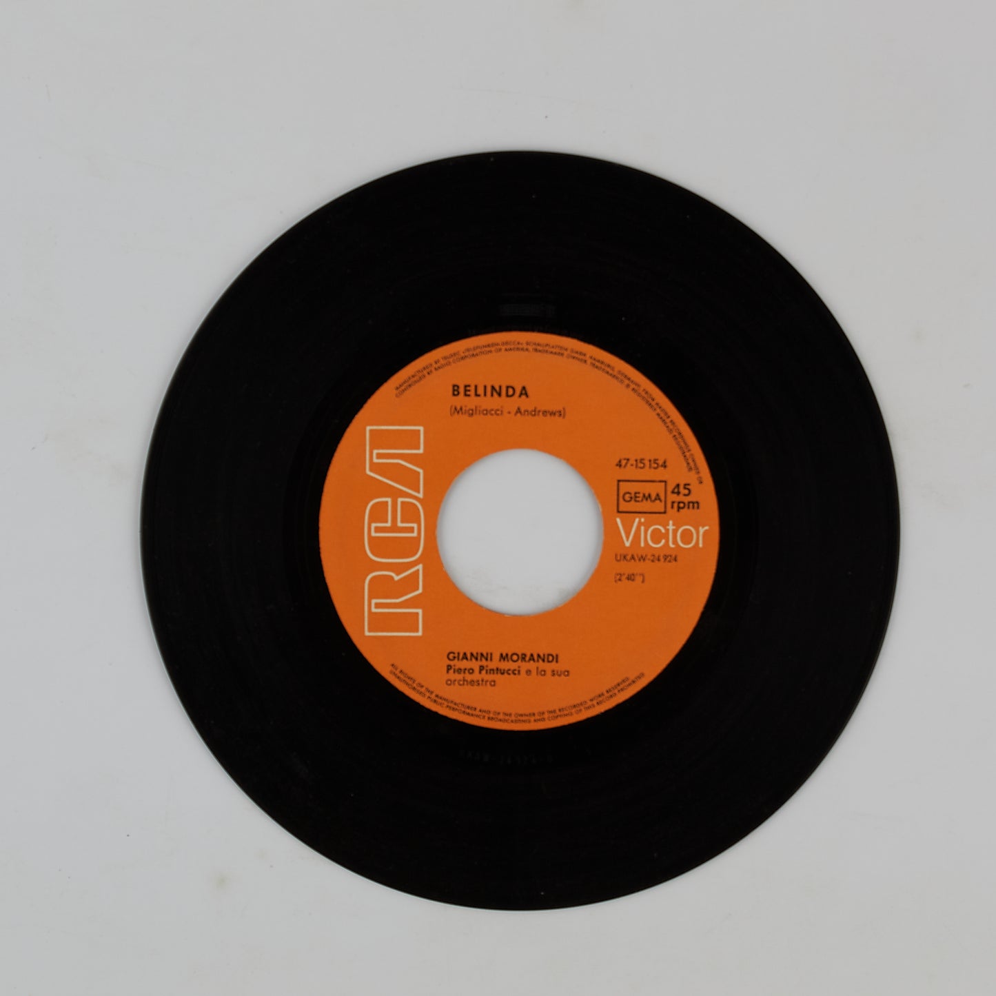 Gianni Morandi - Belinda - Non voglio innamorarmi più - ANNI 60