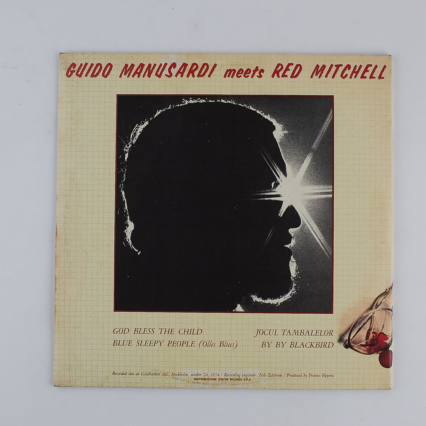 Red Mitchell - meets Guido Manusardi - 1976 - 33 Giri - JAZZ