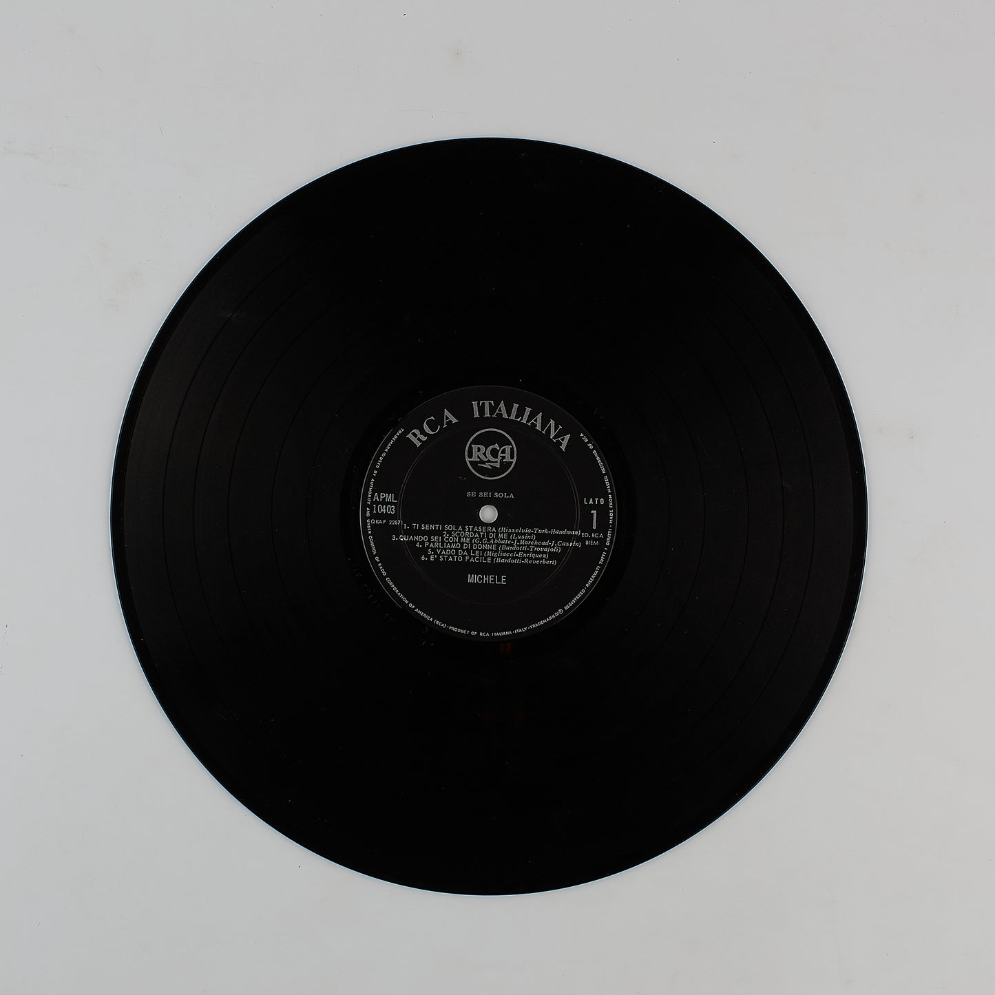 Michele - Se sei sola - RCA 1966 - Vinile 12' - 33 Giri - MUSICA ITALIANA
