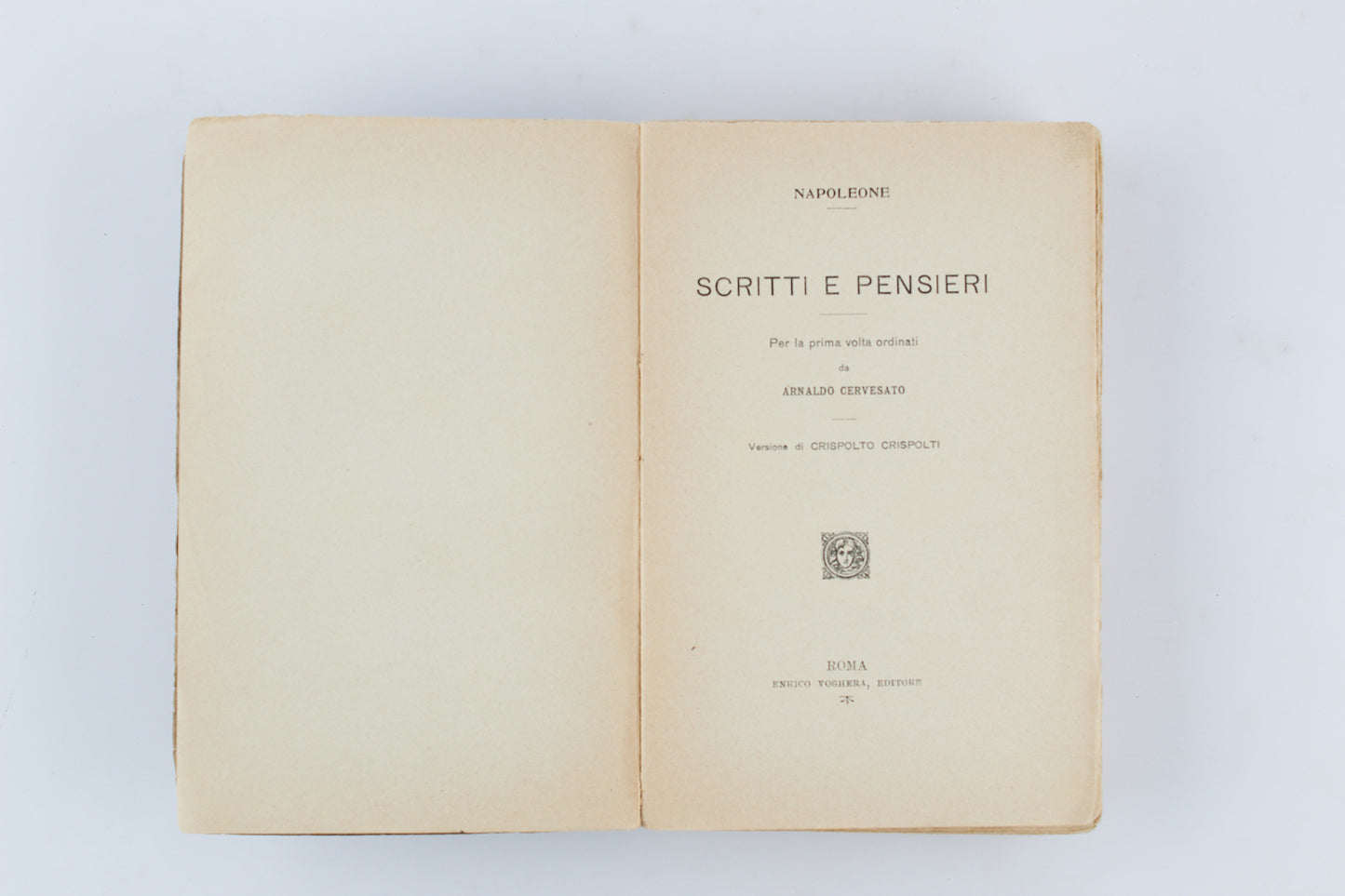 AA.VV. - Scritti e pensieri di Napoleone - 1^ Ed 1911 - Voghera