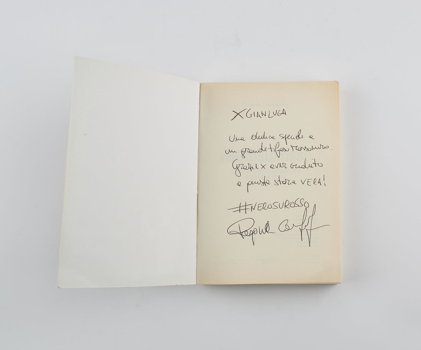 Pasquale Campopiano - #NEROSUROSSO (autografato) - Ed. Lit Edizioni Ultra sport 2020 - sport calcio