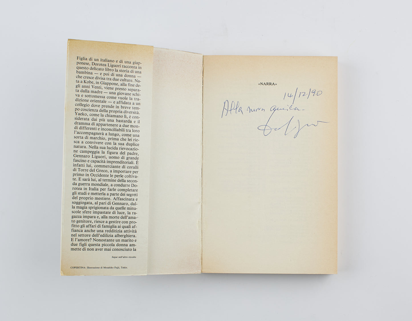 Dorotea Liguori - Yaeko il ciliegio selvatico (autografato) - 1° Ed. Sperling & Kupfer 1990