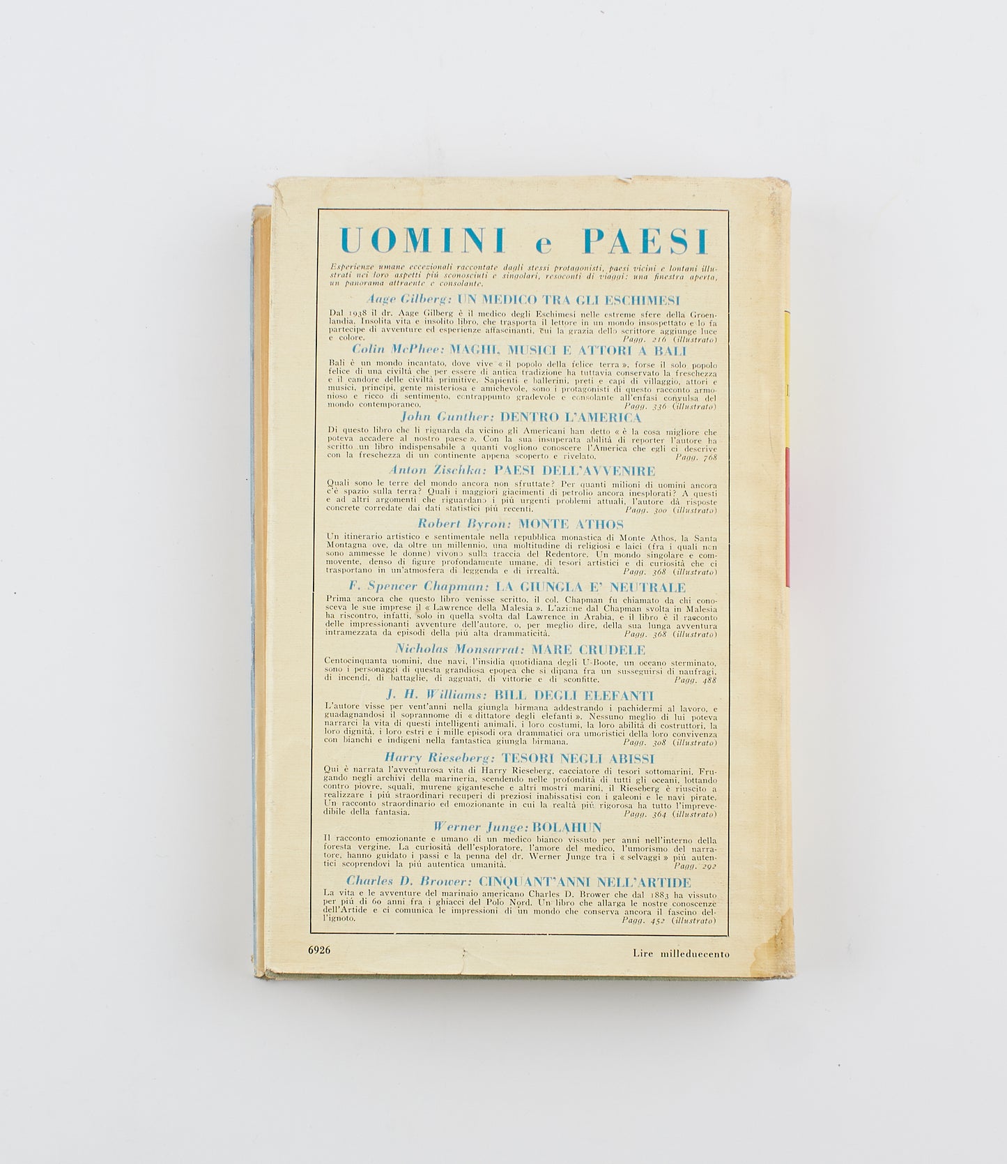 Laurens Van Der Post - Il cuore dell'Africa - 1°Ed. Bompiani 1953 - viaggi e scoperte