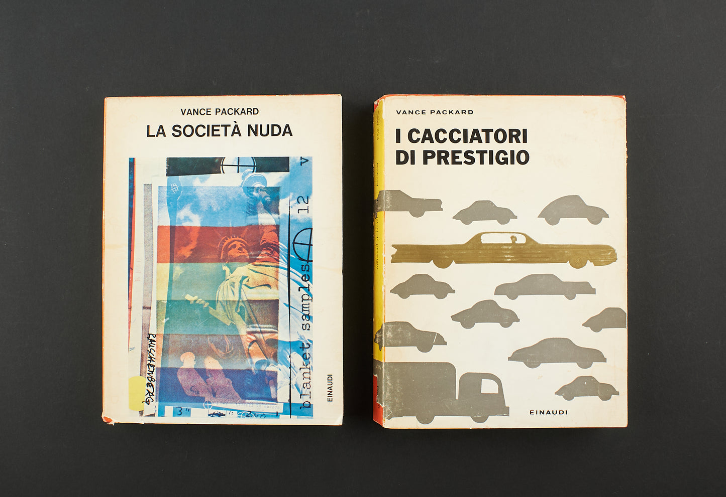 Vance Packard - I cacciatori di prestigio; La società nuda - 1^ Ed. Einaudi 1961; 1967 - saggistica (Copia)