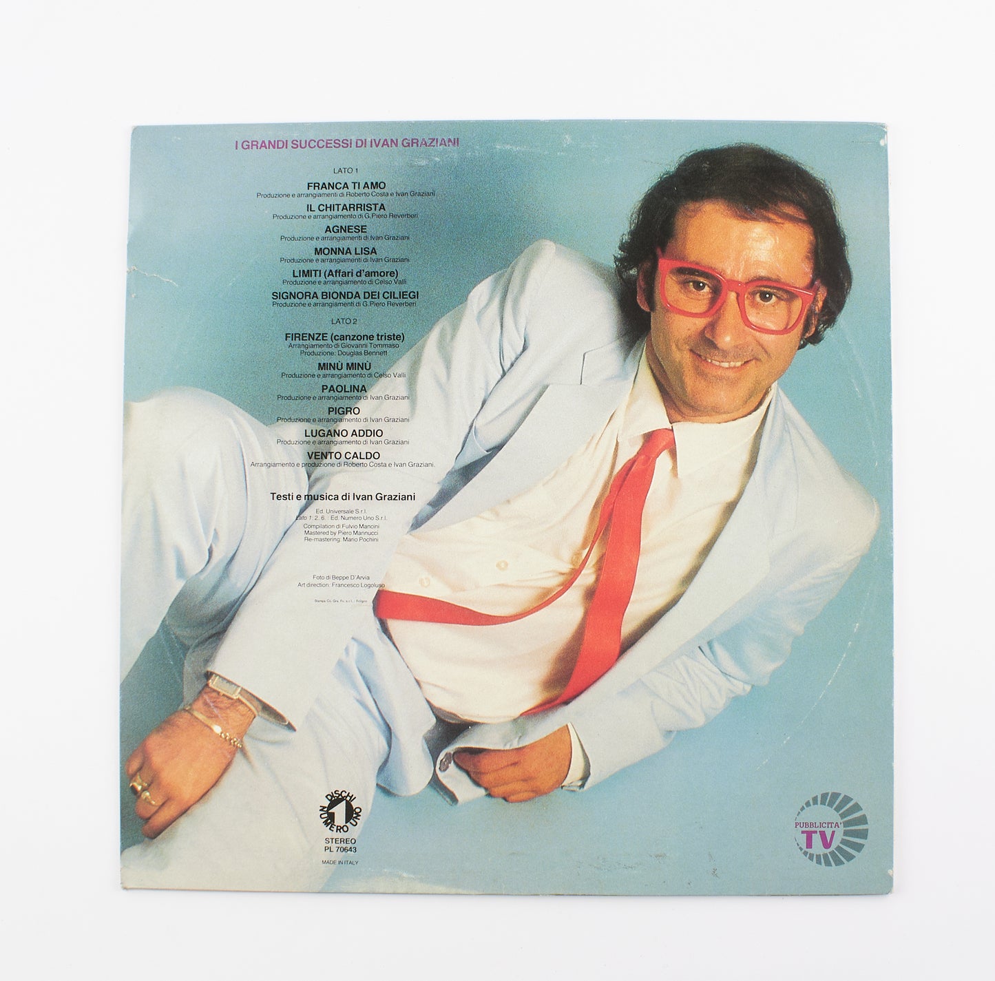 Ivan Graziani - I grandi successi di Ivan Graziani - Numero 1 - 1985 - cantautori italiani - 33 giri