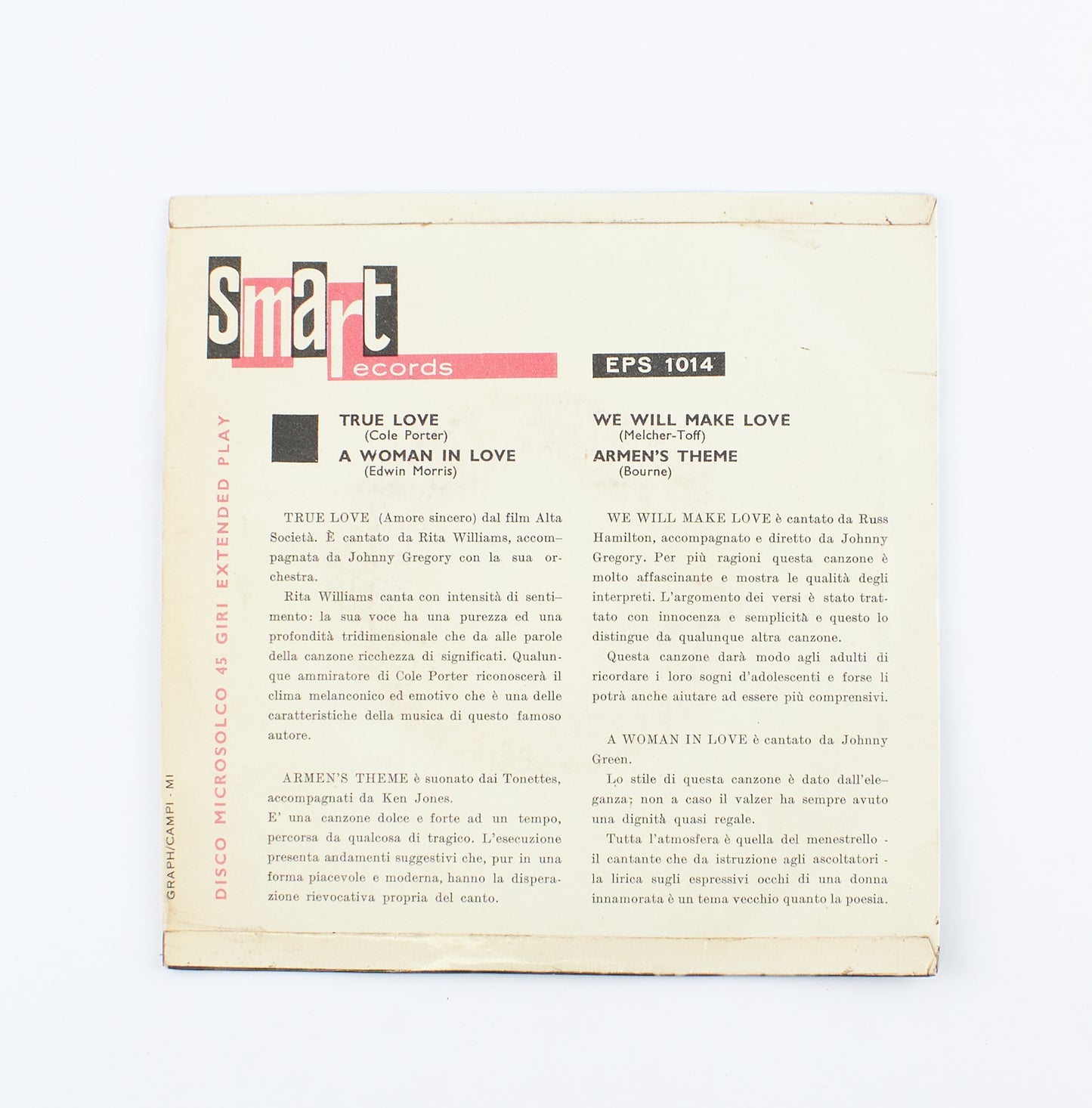 AA.VV. - Guys and dolls - Smart Records - 45 giri - colonne sonore