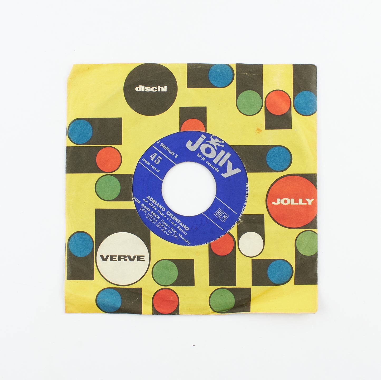 Adriano Celentano - Nikita rock / Blue Jeans rock - Jolly - 1960 - 45 giri - cantanti italiani