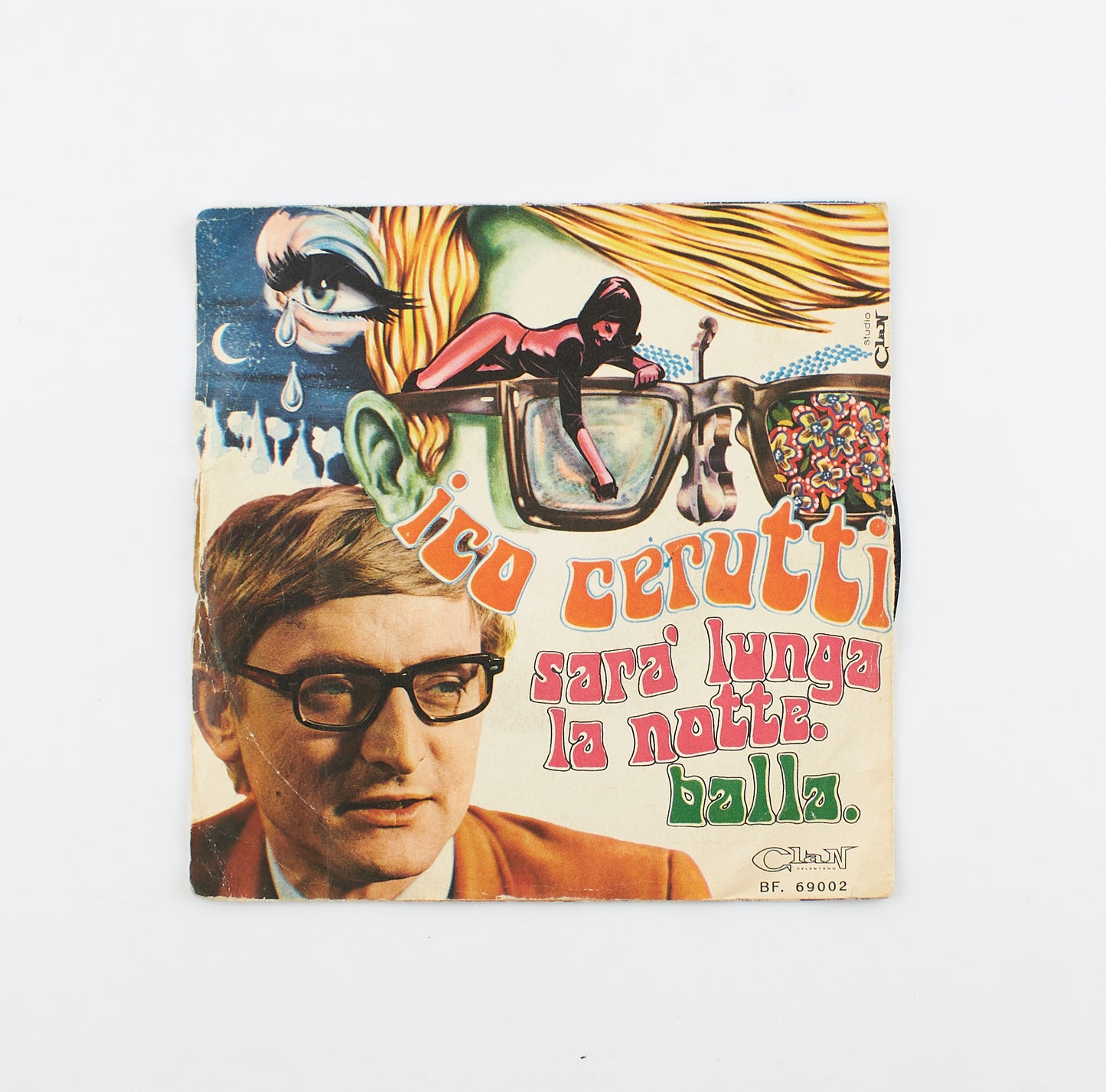 Ico Cerutti - Balla / Sarà lunga la notte - Clan - 1968 - 45 giri - cantanti italiani