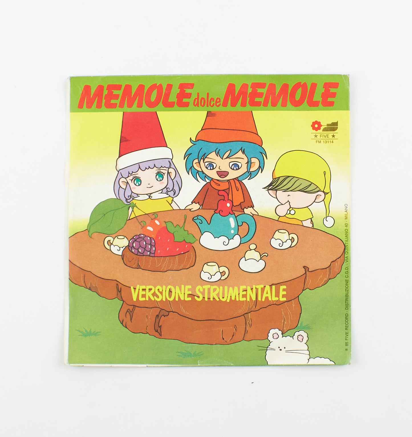 Cristina D'Avena - Memole dolce Memole - Five record - 1986 - 45 giri - colonne sonore