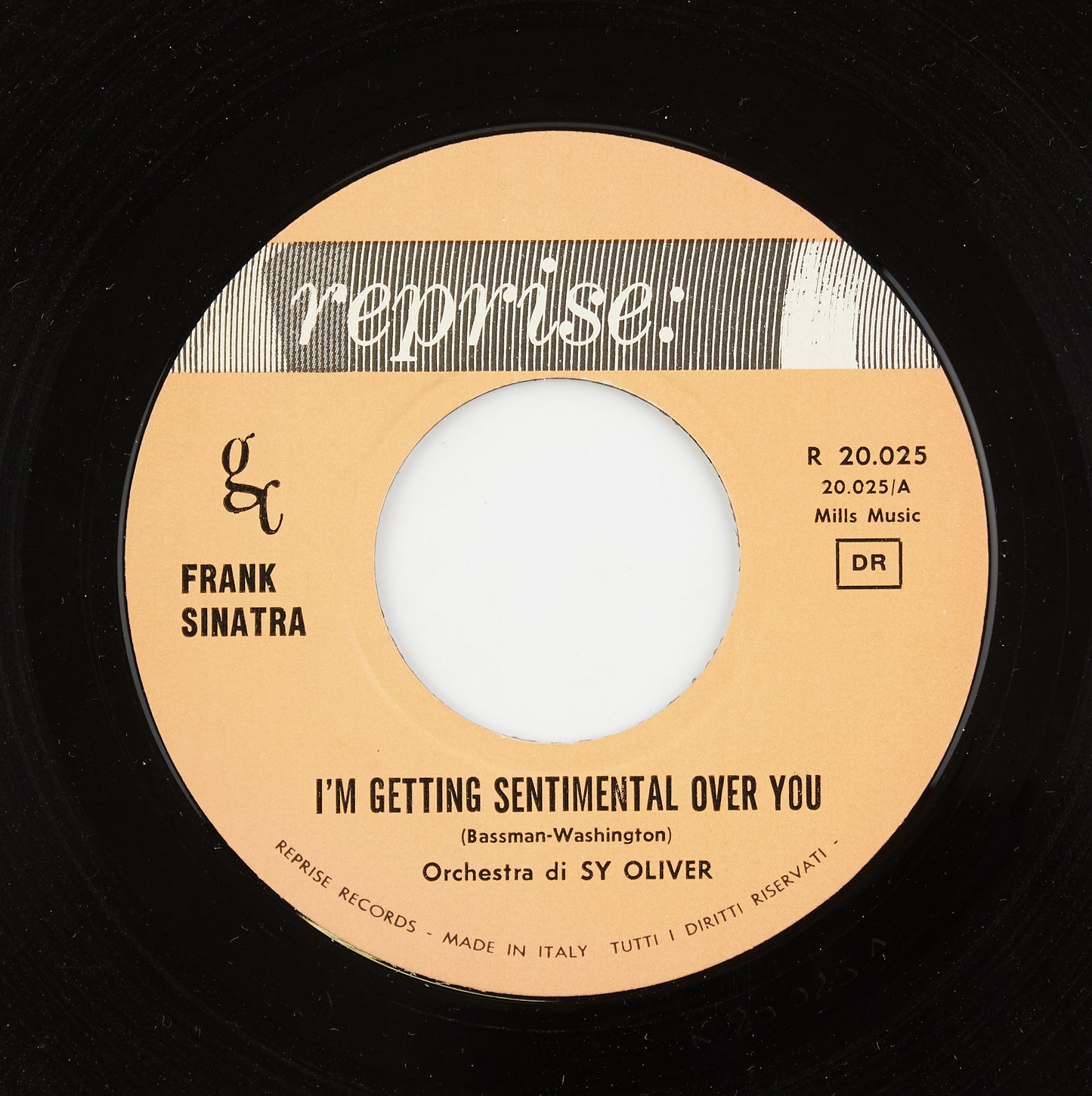 Frank Sinatra - I'm getting sentimental over you / East of the sun - Reprise - 45 giri - cantanti internazionali