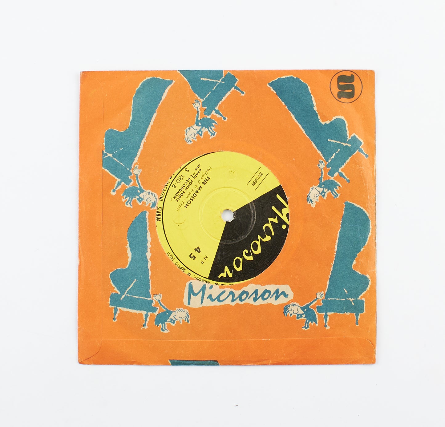 Furio Stella con i Recordmen - Caterina / The Madison - Microson - 1962 - 45 giri - beat