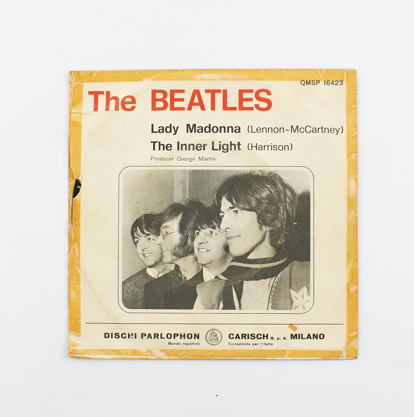 The Beatles - Lady Madonna / The inner light - Parlophon Carisch - 1968 - 45 giri - beat pop