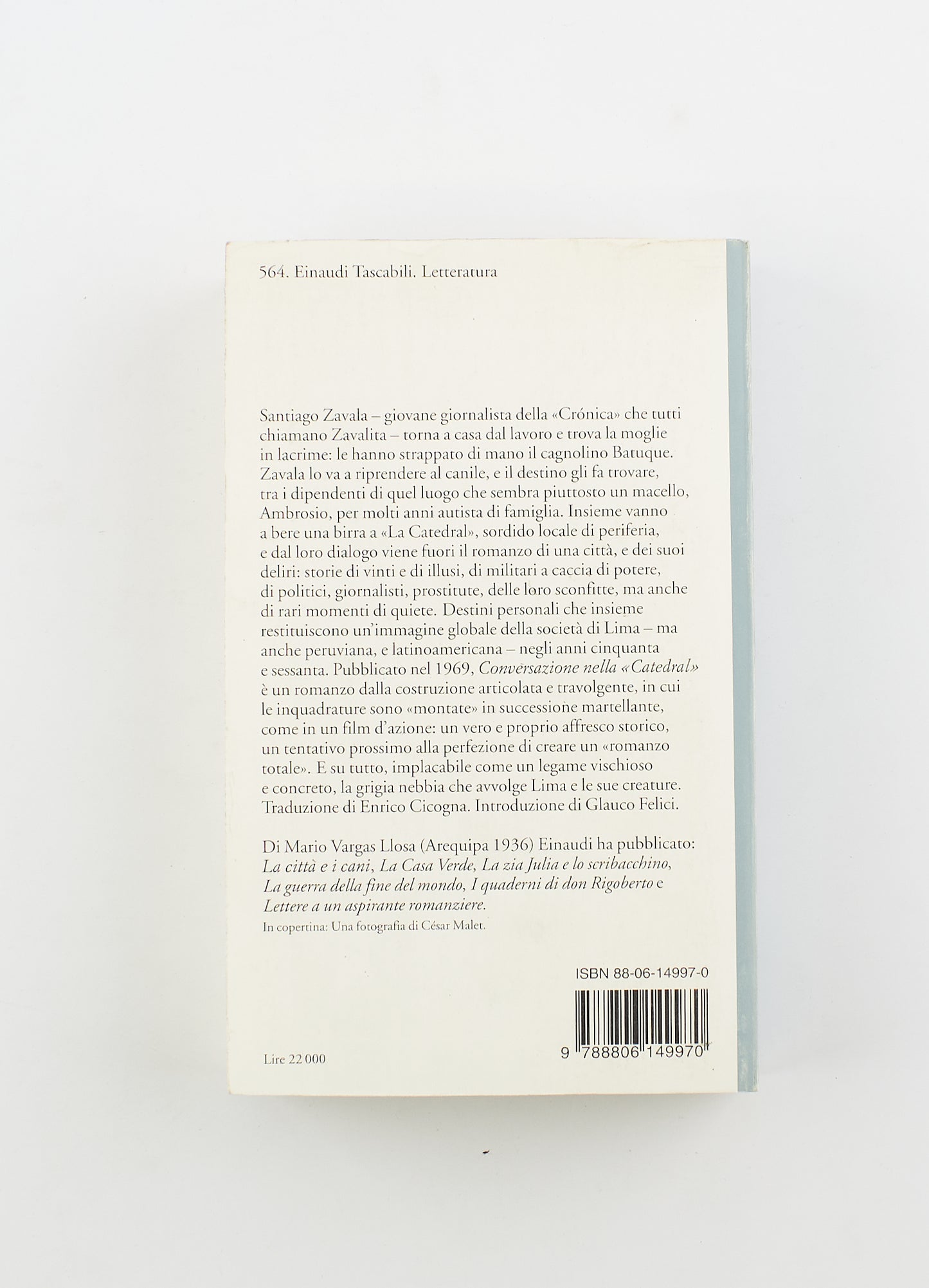 Mario Vargas Llosa - Conversazione nella "Catedral" - 1^ Ed. Einaudi 1998 - narrativa