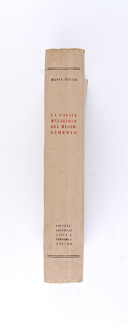 La poesia religiosa del Risorgimento - Maria Sticco 1945
