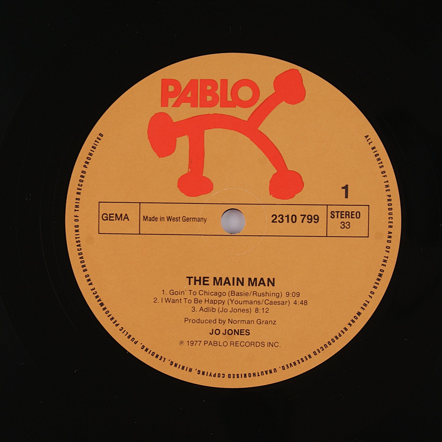 Jones Jo - The main man - 12' Pablo 1977 - Jazz