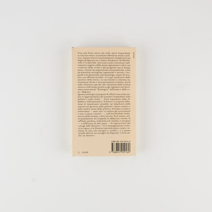 Giacomo Leopardi - La strage delle illusioni - Ed. Adelphi 1992 - Piccola Biblioteca Adelphi 291