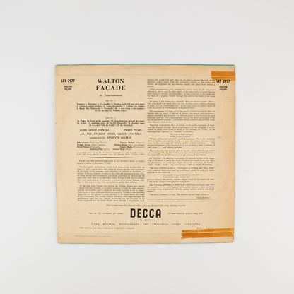 Walton Facade - English Opera Group Ensemble - DECCA 1957 - Anthony Collins