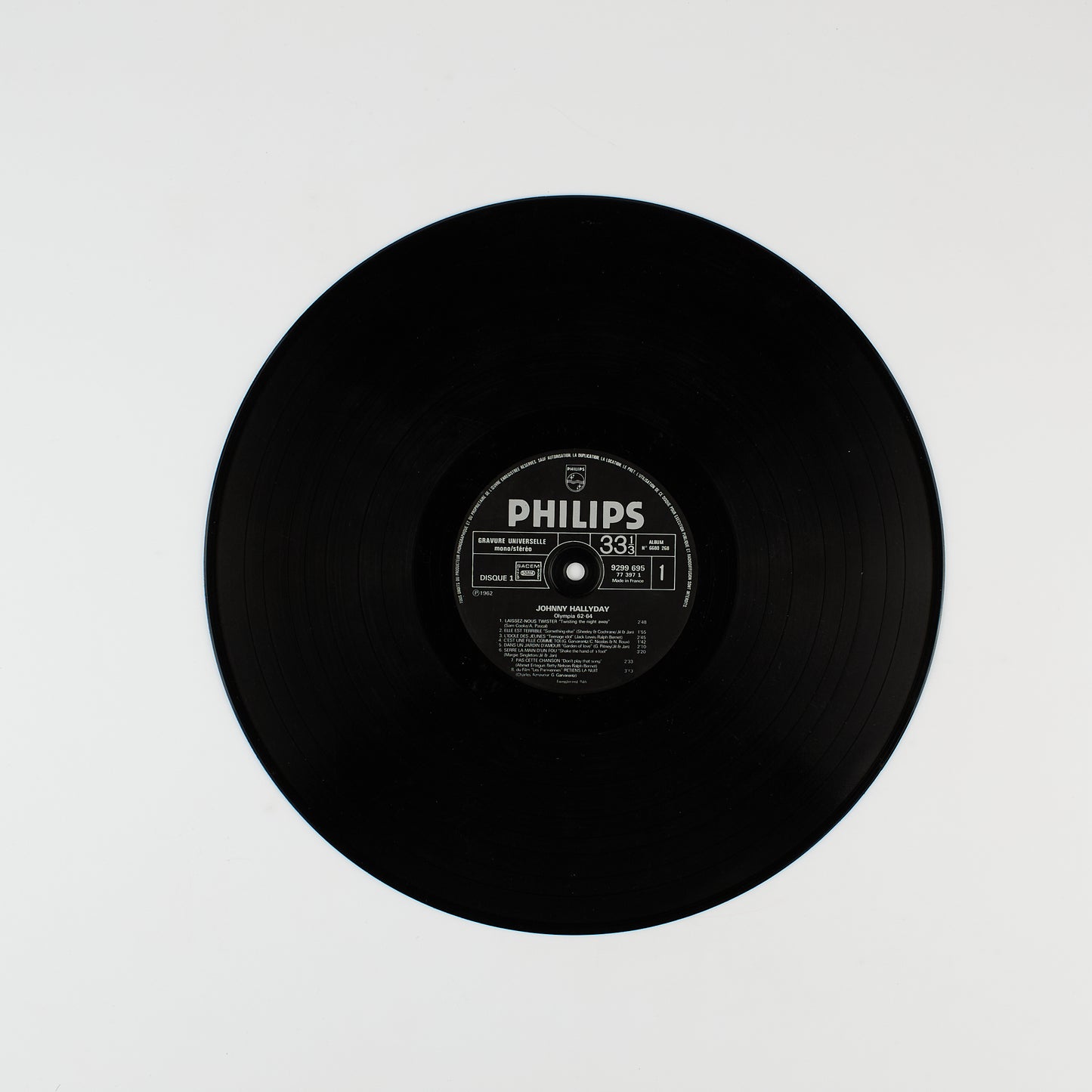 Johnny Hallyday - Olympia 62 - Philips 1964 - 2 LP Gatefold
