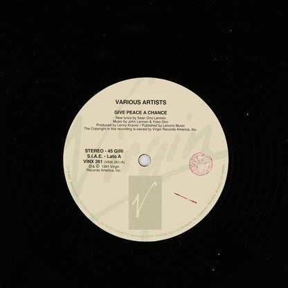 Give peace a chance - AA.VV. - 12' Virgin 1981 - John Lennon