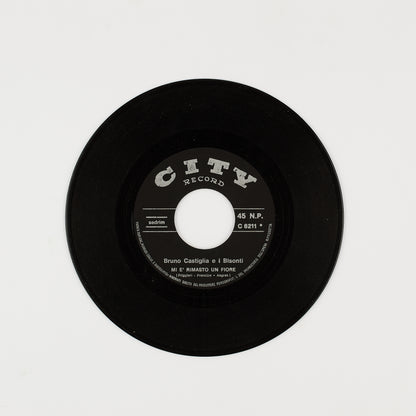 I Bisonti - Mi è rimasto un fiore / Per il mondo me ne vo - 7' City Record 1969 - Beat Ita
