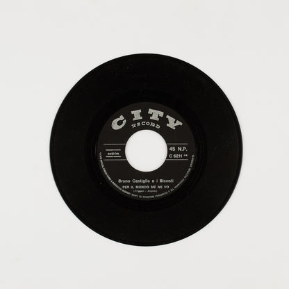 I Bisonti - Mi è rimasto un fiore / Per il mondo me ne vo - 7' City Record 1969 - Beat Ita