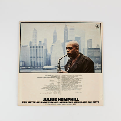 Julius Hemphill - Raw materials and residuals - 12' Black Saint -  Jazz - Sax