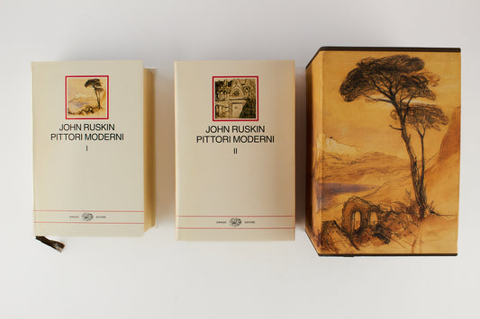 John Ruskin - Pittori moderni - I MILLENNI - Einaudi 2001 - 2 voll. completo di cofanetto