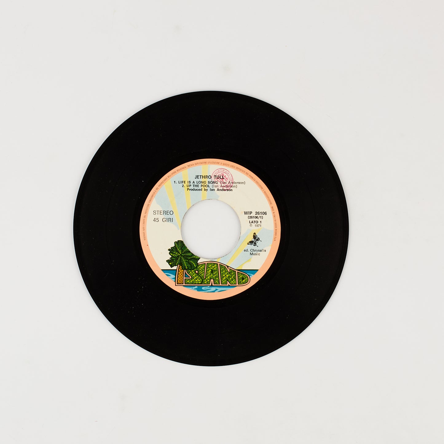 Jethro Tull - Life is a long song - 7' EP Island 1971