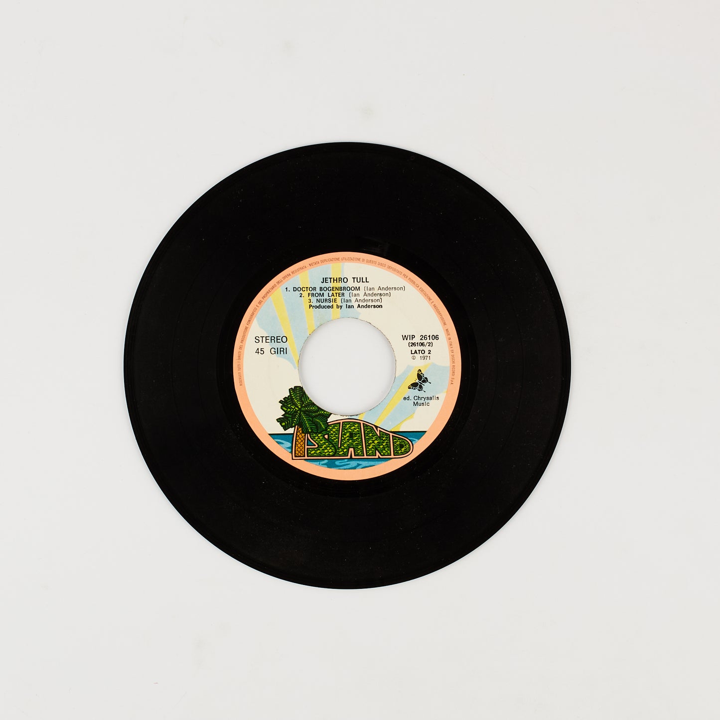 Jethro Tull - Life is a long song - 7' EP Island 1971