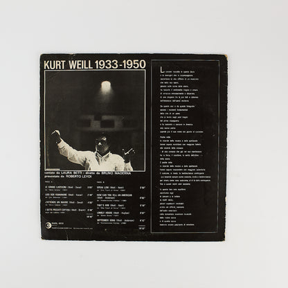 Laura Betti - Kurt Weill 1933 - 1950 - 12' Ricordi 1964
