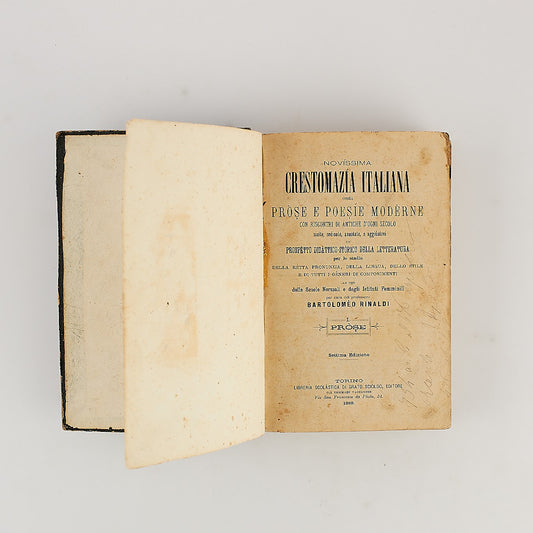 Bartolomeo Rinaldi - Novissima crestomazia italiana... - 1889