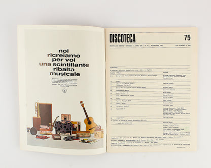 Discoteca - Rivista - Anno 8 - Numero 75 - Novembre 1967 - Rivista musicale