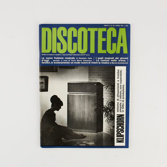 Discoteca - Rivista - Anno 9 - Numero 79 - Aprile 1968 - Rivista musicale