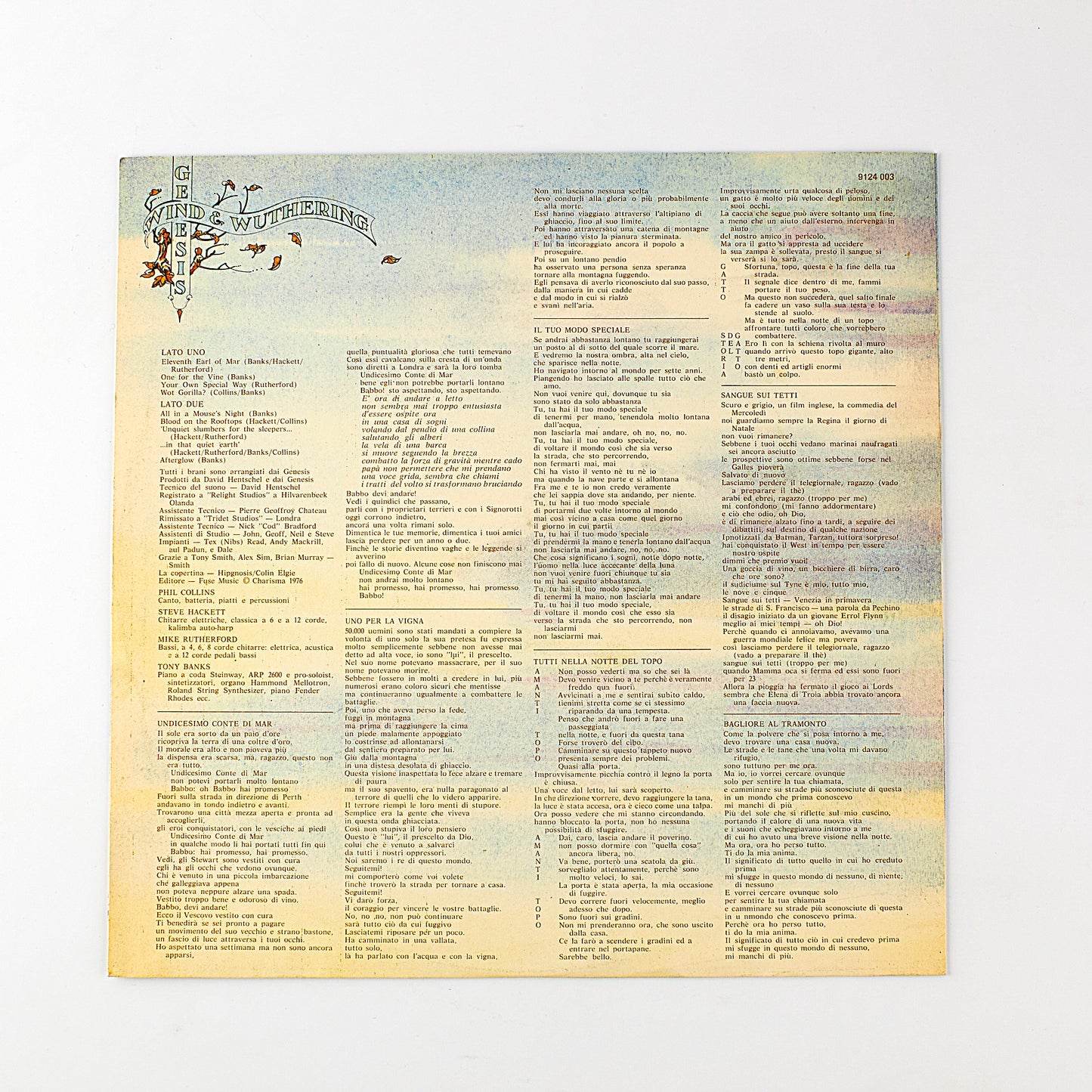 Genesis - Wind & wuthering - Vinile 12' Charisma 1976 - Progressive
