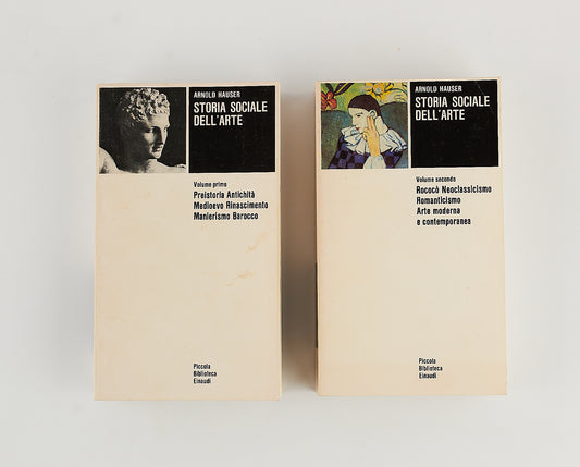 Arnold Hauser - Storia sociale dell'arte - Ed. Einaudi 1983 - 2 Volumi -