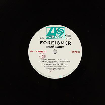 Foreigner - Head games - Vinile 12' Atlantic 1979  - Hard Rock - 33 giri