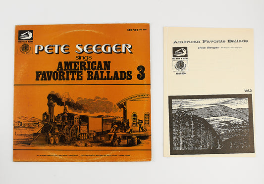 Pete Seeger sings American favorite ballads Vol. 3 - Vinile Folk con testi e note - 1974